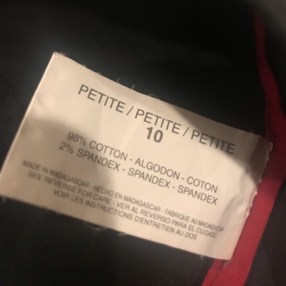 Gloria Vanderbilt Black High Waisted Size 10 Petite crop pant - Picture 4 of 6